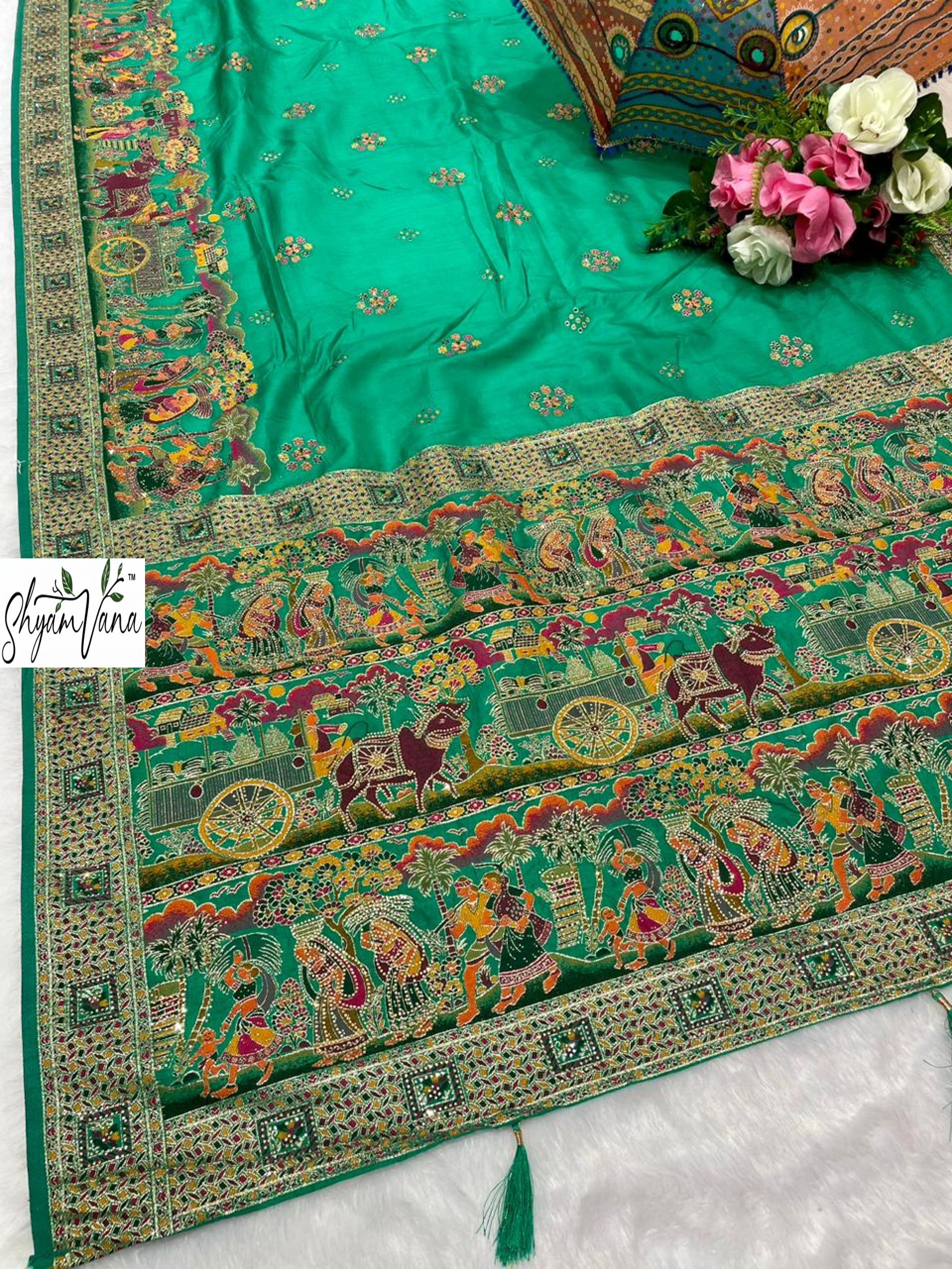 AJ-Var-Vadhu – Pure Pashmina Silk Saree