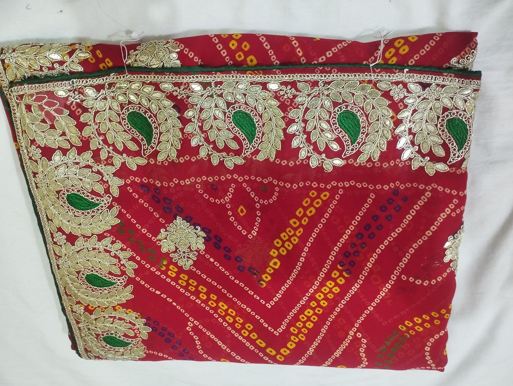 Bhandhej Gota Work Saree