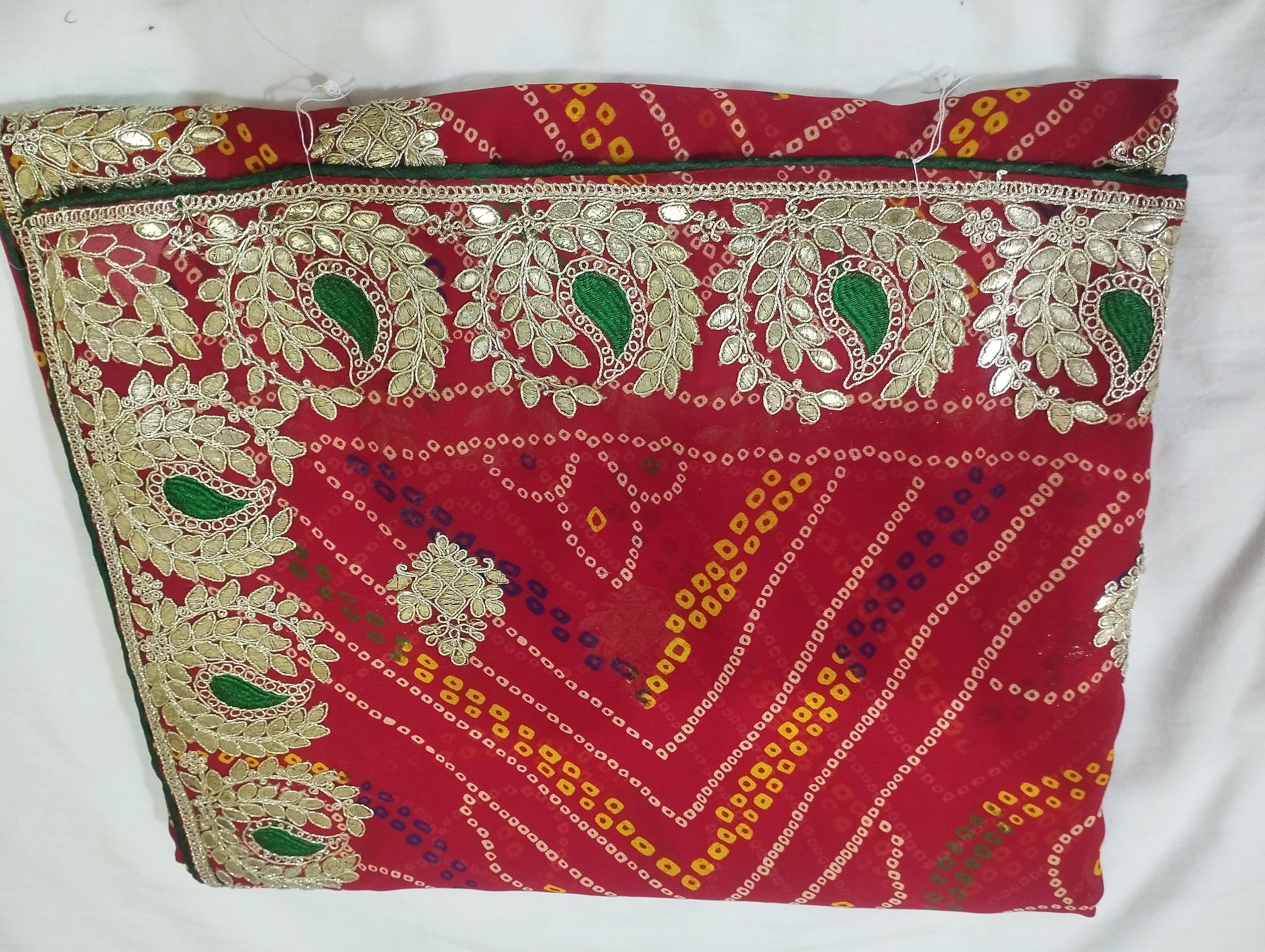 Bhandhej Gota Work Saree