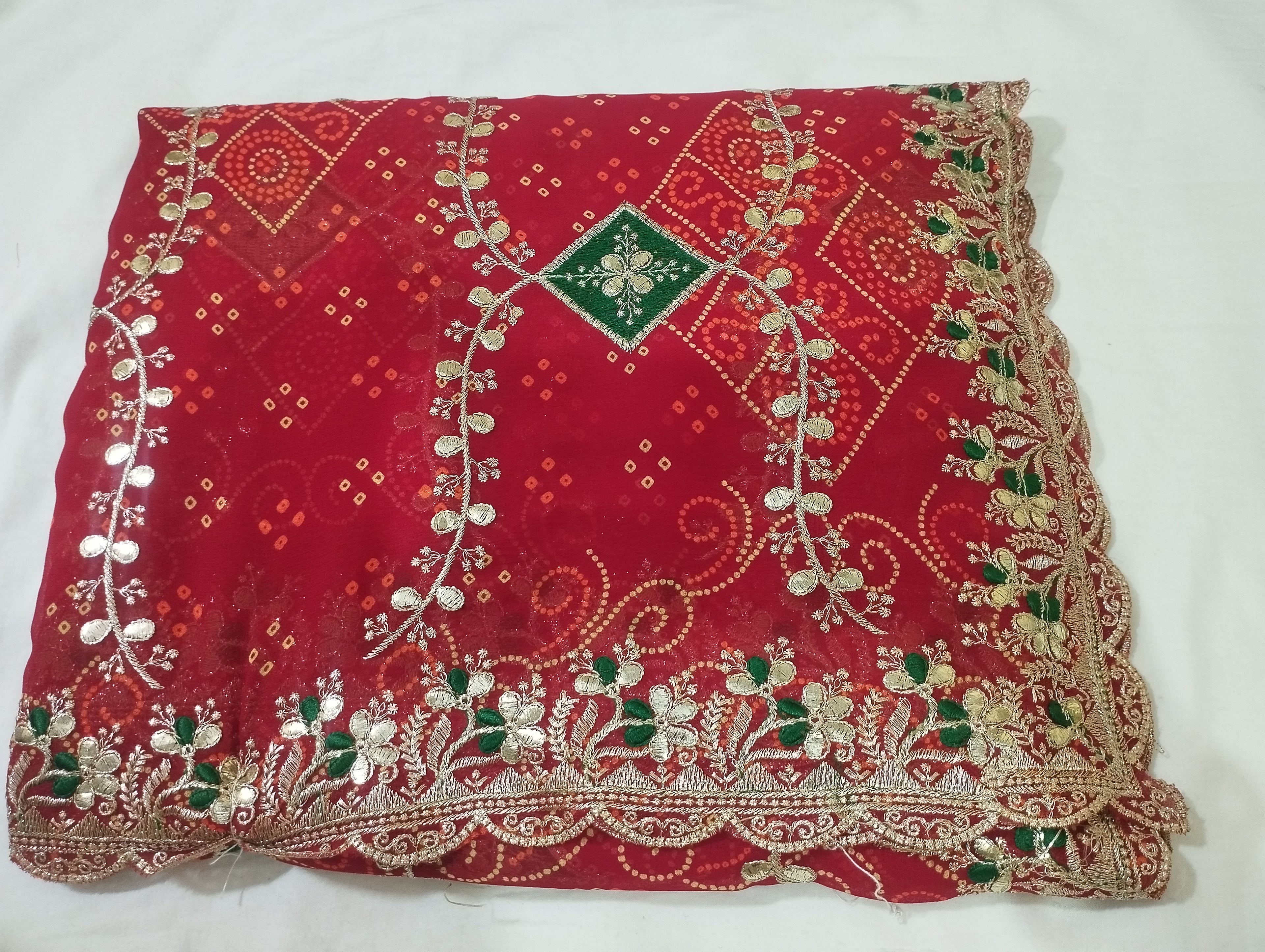 Bhandhej Lehriya Saree