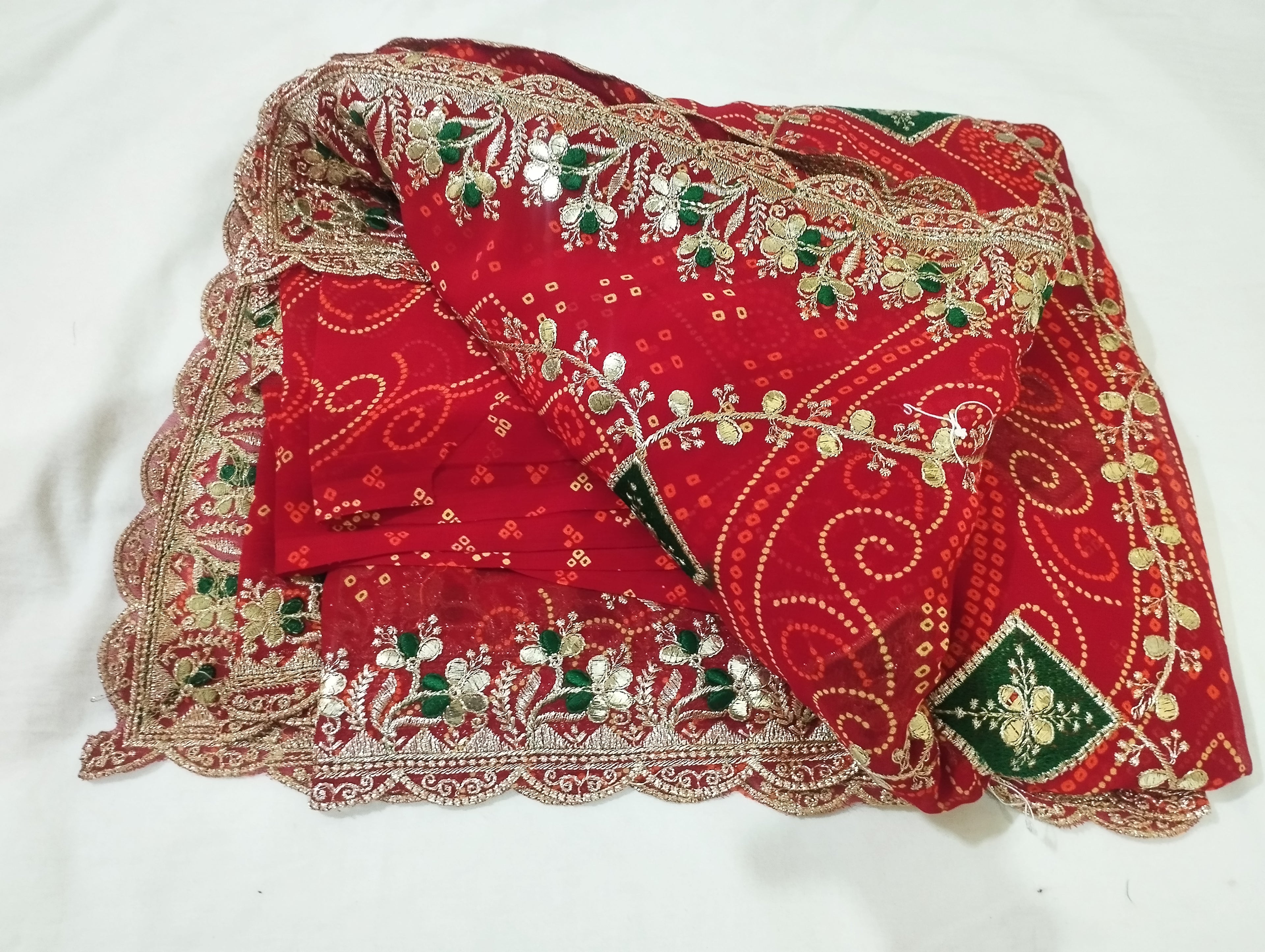 Bhandhej Lehriya Saree
