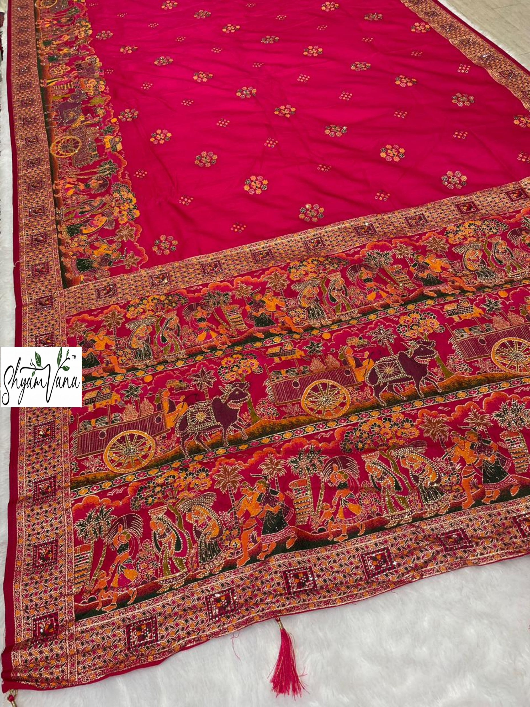 AJ-Var-Vadhu – Pure Pashmina Silk Saree