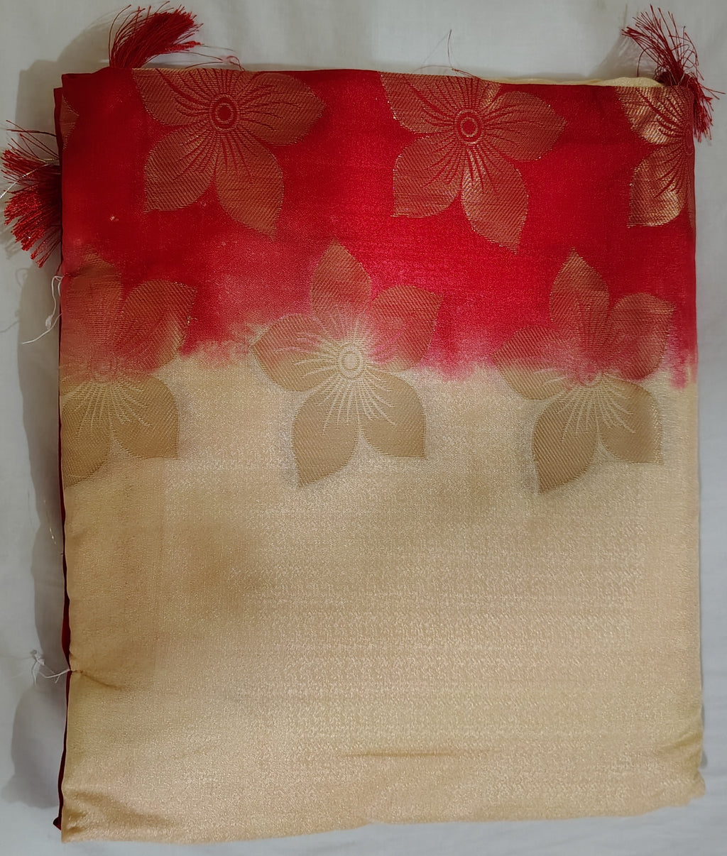 White Red Special Saree