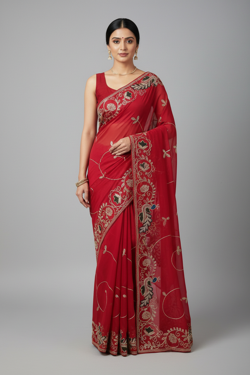 Diya Red on Model
