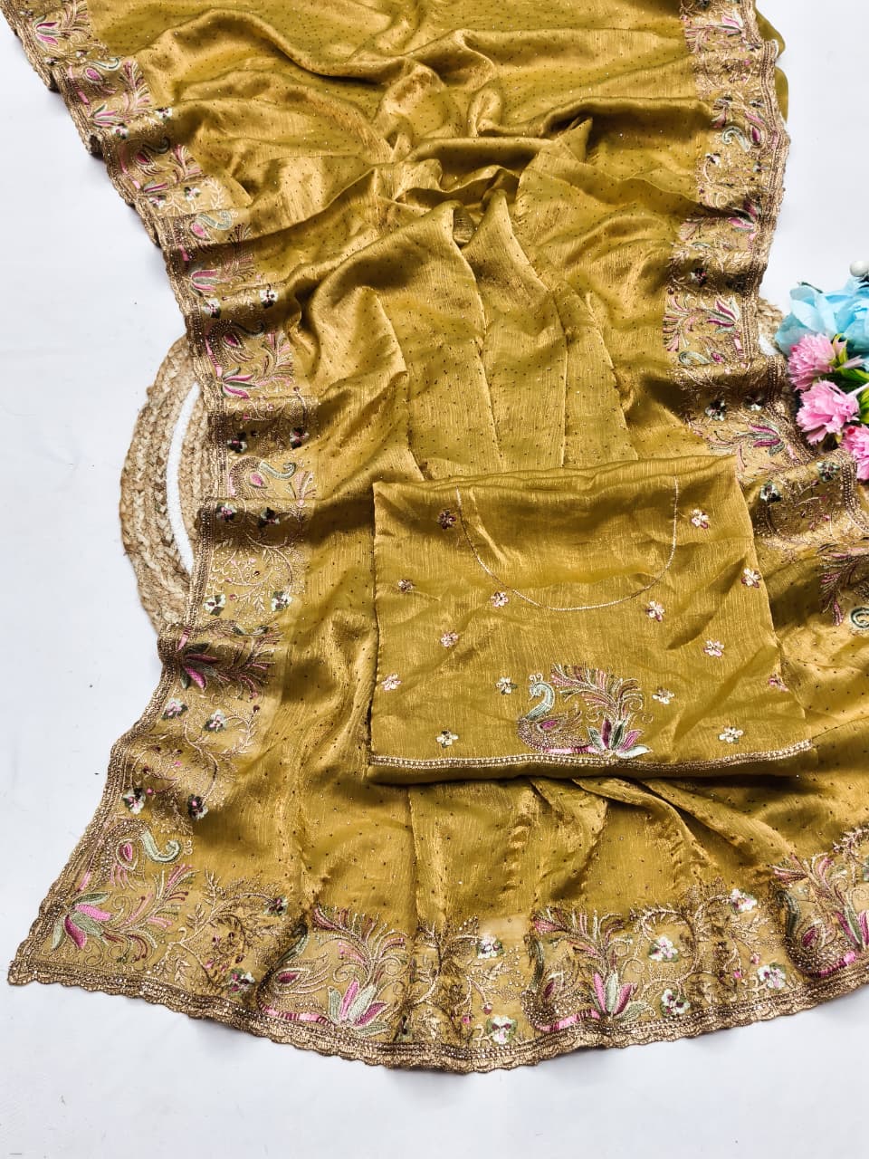 DF-Megha | Fendi Fabric Saree