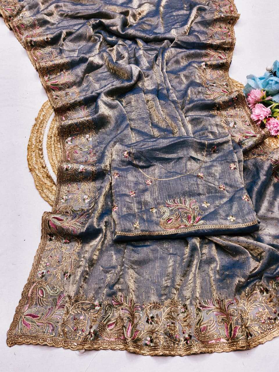 DF-Megha | Fendi Fabric Saree