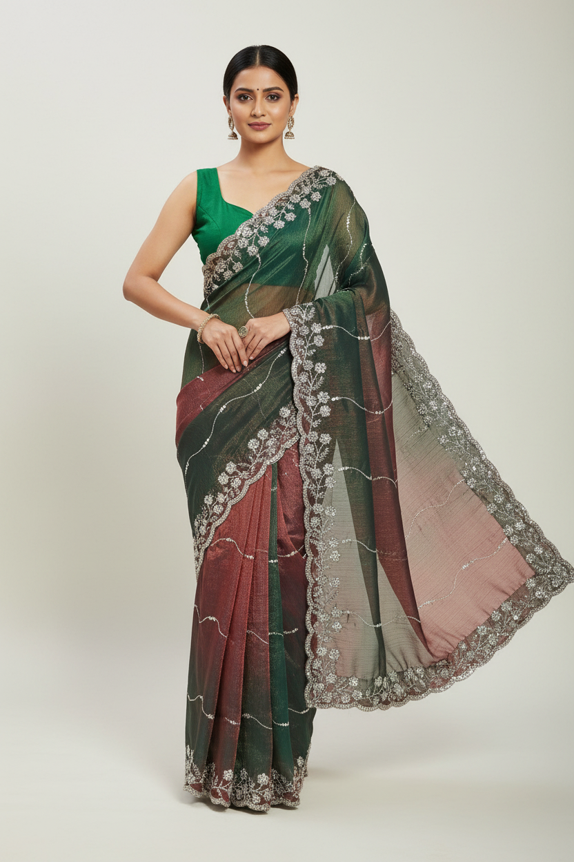 Rose Green Velvet